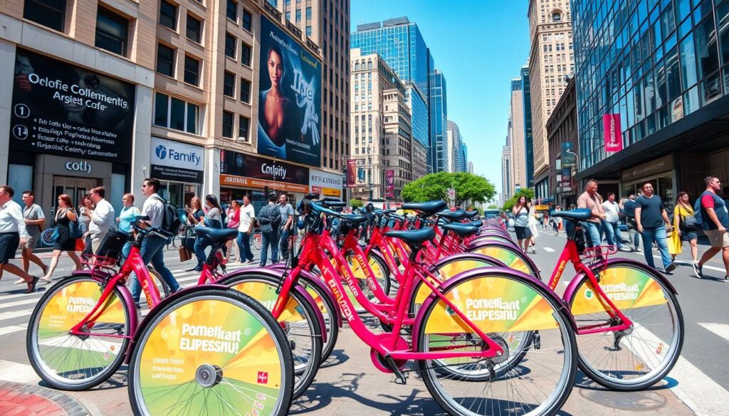 reklama na rowerach miejskich